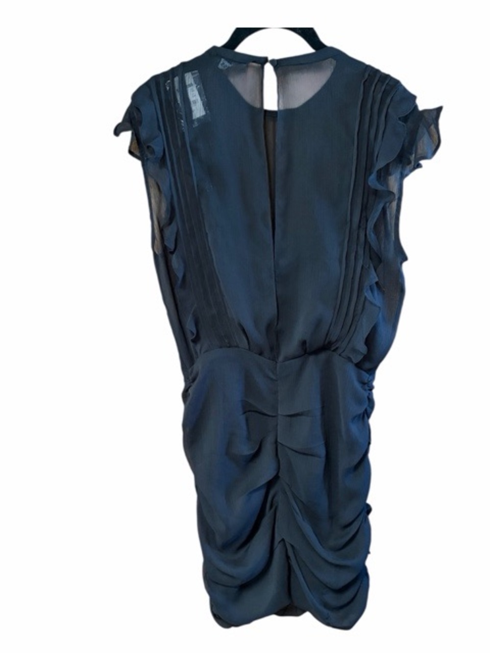 Express Ruffled Ruched Mini Dress NWT - Picture 3 of 7